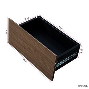 Tavolino da Caffè in Legno a Lunghezza Regolabile con 2 Cassetti Contenitori, Design Rettangolare Grande Estensibile per Soggiorno - Product Image 5