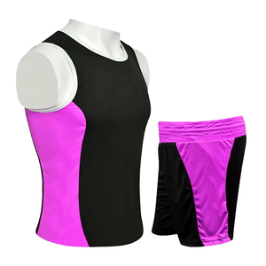 Combinaison de lutte pour hommes, noire et jaune, coupe athlétique, en polyester respirant, pour arts martiaux mixtes et boxe - Product Image 6