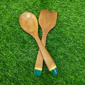 Juego de Espátulas de Madera de Lujo Premium, Ecológicas, Hechas a Mano, Utensilios de Cocina para Fiestas a Precio Económico - Product Image 6