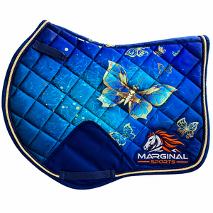 Almohadilla para Silla de Montar Personalizada con Logotipo, Diseño Floral Morado, Acolchado de Diamantes, con Ribete Trenzado, Fabricante OEM ODM - Product Image 2