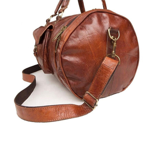Bolsa de Viaje de Cuero Genuino de Primera Calidad 2024, Multifuncional, Estilo Fabuloso, con Logotipo Personalizado OEM - Product Image 3