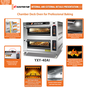 Horno Profesional Southstar de 2 Niveles y 4 Bandejas, Horneado Uniforme, Alta Eficiencia <span class=keywords><strong>para</strong></span> <span class=keywords><strong>Panadería</strong></span> con Control Inteligente - Product Image 4