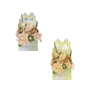 Petit panier de fleurs séchées mélangées, arrangements floraux légers et écologiques, décoration pour la maison, événements, Noël, origine Vietnam - Product Image 4