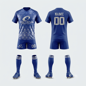Professional Rugby Uniform Set Custom Front Logo Printed <b>Mesh</b> <b>Short</b> 100% Polyester Quick Dry Elastic Waist Unisex Custom Team - Product Image 6