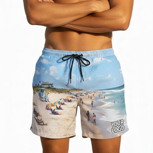 Pantalones Cortos Deportivos Transpirables de Secado Rápido para Hombre, Ligeros, Anti-UV, Impermeables, Personalizables, Estilo Urbano, para Surf, Natación, Casual - Product Image 2