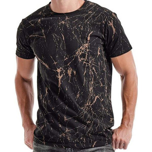 T-shirt pour homme en nylon et coton imprimé uni, avec logo et couleur personnalisés, respirant, haute qualité, service OEM/ODM - Product Image 1