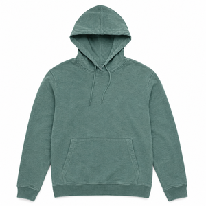 <b>Men's</b> Hooded Sweatshirt 100% Cotton French Terry Solid Color Casual <b>Pullover</b> Regular Fit Pocket Design Autumn Wear - Product Image 1