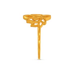 Lotus Aura Gold <b>Ring</b> Luxury Gold Plated Floral Openwork <b>Statement</b> <b>Ring</b> <b>for</b> <b>Women</b> Elegant Layered Flower Petal Design - Product Image 4