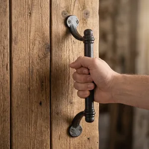 Black Cast Iron Bar Handle Cabinet Dresser Drawer Modern Kitchen Furniture Durable Hardware - Product Image 2