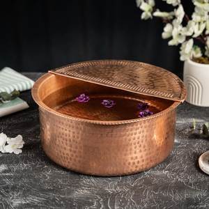Cuenco de Cobre Premium para Pedicura, Hecho a Mano, para Spa, Baño de Pies, Duradero, Lujoso, Esencial para la Belleza - Product Image 6