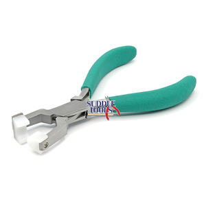 Pinces à bijoux en acier inoxydable en forme de U mâchoires en nylon non marquantes avec tête en métal pour la flexion d'anneau façonnant l'équipement d'outils essentiels - Product Image 3