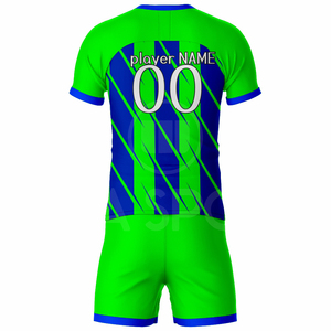 Fabricante de Uniformes de Fútbol Personalizados, Conjunto de Camiseta y Pantalones Cortos de Fútbol, Equipación de Equipo, Pedido al por Mayor con Impresión de Logotipo - Product Image 4