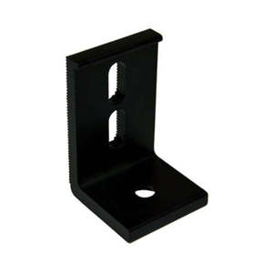 EcoFasten Solar <b>Black</b> Flashing Anodized Compression Adjustable L-foot <b>Bracket</b> - L-102-3-Anodized - Product Image 1