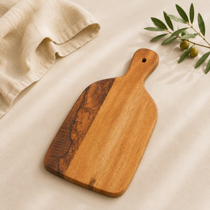 Planche à découper en bois d'acacia personnalisée en gros avec poignée pour gravure laser, planches vierges écologiques en bois massif - Product Image 4