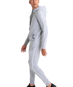 Vêtements de sport personnalisés OEM pour hommes Survêtement en molleton de coton épais Survêtement écologique et respirant à fermeture éclair Ensembles de jogging d'hiver - Product Image 3