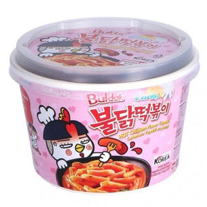 Tteokbokki Coreano Picante de Alta Calidad con Salsa Cremosa, Samyang Buldak Carbonara Sabor Pollo Picante, Topokki 179g, ¡Gran Venta! - Product Image 3