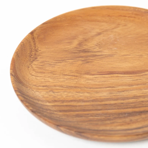 Juego de Platos de Madera Ecológicos Hechos a Mano, Estilo Clásico, Plato Redondo para Servir, la Mejor Calidad - Apto para Lavavajillas y Microondas - Product Image 3