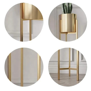 Macetero de Hierro Metálico con Soporte Elevado, Resistente a la Oxidación, Ligero, Fácil de Instalar, para Decoración del Hogar, Jardín u Oficina - Product Image 6