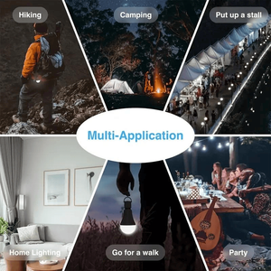 8pcs/4pcs A19 Size E26/E27 <b>Rechargeable</b> LED Light <b>Bulbs</b> 80W Equivalent 1200mAh Battery Backup Emergency Use for Power Outages - Product Image 4