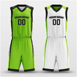 Conjunto de Uniforme de Baloncesto Personalizado para Hombre y Niño, Camiseta y Pantalones Cortos 100% Poliéster, Transpirable y de Secado Rápido - Product Image 3