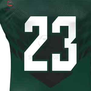 บริการ OEM ชุดยูนิฟอร์มอเมริกันฟุตบอลสำหรับผู้ใหญ่ รุ่นล่าสุด แขนสั้น ผลิตจากโพลีเอสเตอร์ 100% ระบายอากาศได้ดี มีไซส์พลัส สามารถปรับแต่งได้ - Product Image 3