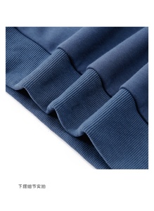 Sweat-shirt à col rond personnalisé avec logo, sweat-shirt oversize uni en coton 100% pour hommes - Product Image 5