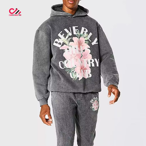 Survêtements pour hommes à col rond, sérigraphiés, effet délavé à l'acide, personnalisables, qualité supérieure, meilleures ventes, vente en gros - Product Image 4