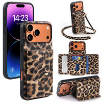 Étui portefeuille en cuir pour téléphone avec porte-cartes, personnalisable pour iPhone 18 17 16 15 14 Pro Max Duo