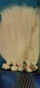 Extensiones de cabello de onda recta sedosa brasileña Premium rubia trama Remy virgen cruda de alta calidad directamente del sur de la India - Product Image 4