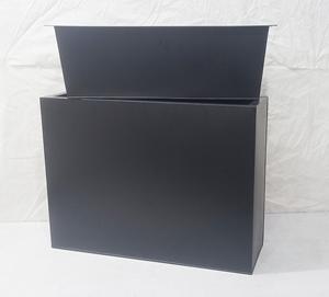 Maceta metálica rectangular para flores, jardinera grande de diseño moderno, maceta decorativa para interiores y exteriores, duradera y resistente al óxido. - Product Image 4