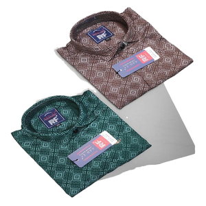 100% algodón impreso tela de satén niños Floral-impreso niños manga larga ligero estirable fiestas bebés niños camisas - Product Image 1