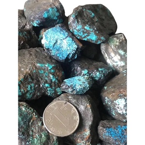 Tela de araña de azul oscuro Natural, 100% Natural, turquesas, Hubei, Mineral rugoso, materia Natural china - Product Image 3