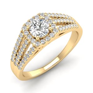 REYES Luxurious 925 Sterling Silver Moissanite Engagement Ring Exclusive Designer Wedding Jewelry at Wholesale Prices - Product Image 2