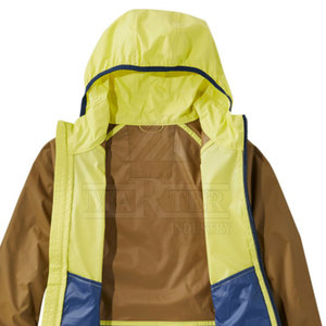 Veste de pluie unisexe imperméable à fermeture éclair intégrale avec col montant et tissu respirant pour la randonnée, le cyclisme, les voyages et le travail - Product Image 4