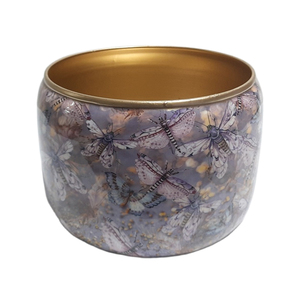 Jardinière en métal revêtu blanc et floral de qualité supérieure pour l'affichage de plantes d'intérieur et d'extérieur - Product Image 2