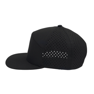 Wholesale Custom Embroidery Printed Logo Laser Cut Hole Breathable <b>Waterproof</b> Unisex Adjustable Poly Fabric 7 Baseball <b>Caps</b> - Product Image 4