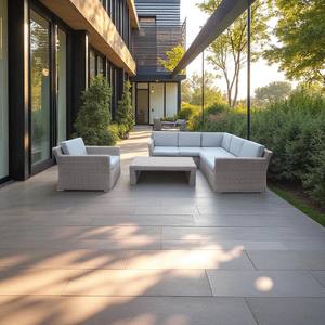 PRSF-194S Juego de Muebles de Jardín de Lujo con Estructura de Aluminio y Mimbre Sintético Tejido a Mano con Cojines para Resort o Jardín - Product Image 5