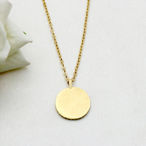 Collier Pendentif Œil Turc Soleil Plaqué Or en Argent Sterling 925 avec Émail Blanc et Chaîne Câble, Bijoux en Gros - Product Image 3