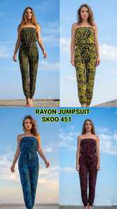 Combinaison ample en coton style vintage pour femme SK NOOR SONS, taille haute, écologique, une pièce, longueur intégrale, tendance - Product Image 4