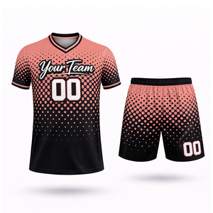 Conjunto de Camiseta y Pantalones Cortos de Fútbol Personalizados, Talla Grande, Estampados, para Hombre y Mujer, con Logotipo del Equipo, 100% Poliéster - Product Image 3