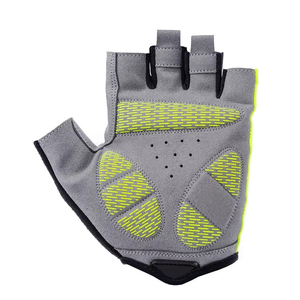 Gants de cyclisme mi-doigts en néoprène gris et noir, respirants, avec fermeture auto-agrippante, unisexe, pour sports d'hiver - Product Image 3