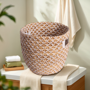 Cesta de lavandería moderna y ecológica para bebés con asas, perfecta para guardería, hecha en Vietnam - Product Image 2