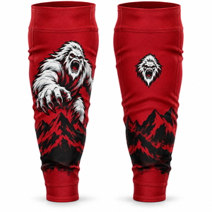Knitted Ice Hockey Socks 100 % Polyester Traditional Design OEM Elastic Cuffs Reinforced Seams Practice Wear Tournament Clothing - Product Image 4
