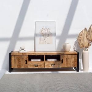 ชุดวางทีวีดีไซน์อุตสาหกรรม แวนดานา โนวารา อาเรียน โมเดิร์น เมทัล แอนด์ วู้ด เอนเตอร์เทนเมนท์ คอนโซล - Product Image 1