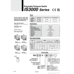 SMC Pneumatics IS3000-02 Pressostat pneumatique de haute qualité - Product Image 2