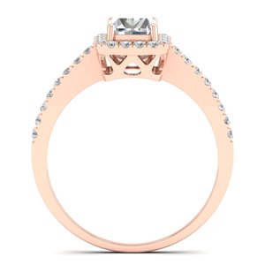 REYES Fine Jewelry Latest Design 14K Rose Gold IGI Certified Diamond <b>Ring</b> <b>Customized</b> Wedding Engagement Gift <b>Rings</b> For Women - Product Image 4