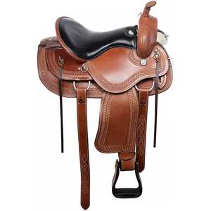 Tachuela de sillín de caballo de carreras de barril occidental de alta calidad | Tachuela de cuero de vaquero Western Pleasure Trail | Disponible al mejor precio - Product Image 1