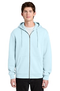 Sweat-shirt à capuche personnalisé pour homme, en molleton bleu ciel uni de haute qualité, style streetwear, vente en gros - Product Image 3