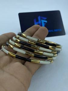 Bulk <b>Resin</b> Brass Bangles Supplier Custom Logo Women's Ethnic Party Fashion Jewelry <b>Resin</b> Brass Bangles - Product Image 6