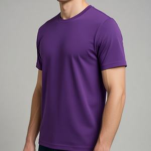 T-shirt 100 % coton anti-humidité pour un style de vie actif, respirant, idéal pour la gym, style vintage, coupe classique, uni, personnalisable - Product Image 3